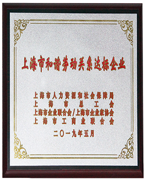 上海市和諧勞動(dòng)關(guān)系達(dá)標(biāo)企業(yè) 